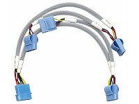 Mod-it "UV-4PIN-Power-Kabel" 1Stecker/4 Kupplungen blau