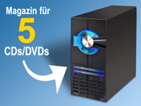 Mod-it PC-Design-Gehäuse "DiscStorage" schwarz