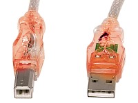 Mod-it USB2.0 Flash Kabel rot, 3m A-Stecker/B-Stecker