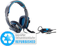 Mod-it Gaming-Headset mit Lautstärkeregler Versandrückläufer; Over-Ear-Gaming-Headsets mit Beleuchtungen 