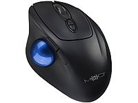 Mod-it Kabellose Trackball-Maus mit Bluetooth, 7 Tasten, Scrollrad, 1.600 dpi