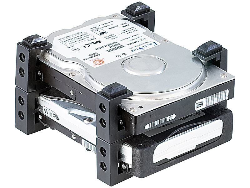 Mod-it Festplatten-Halterung für 2,5" & 3,5" HDDs; PC-Komponenten PC-Komponenten PC-Komponenten PC-Komponenten 